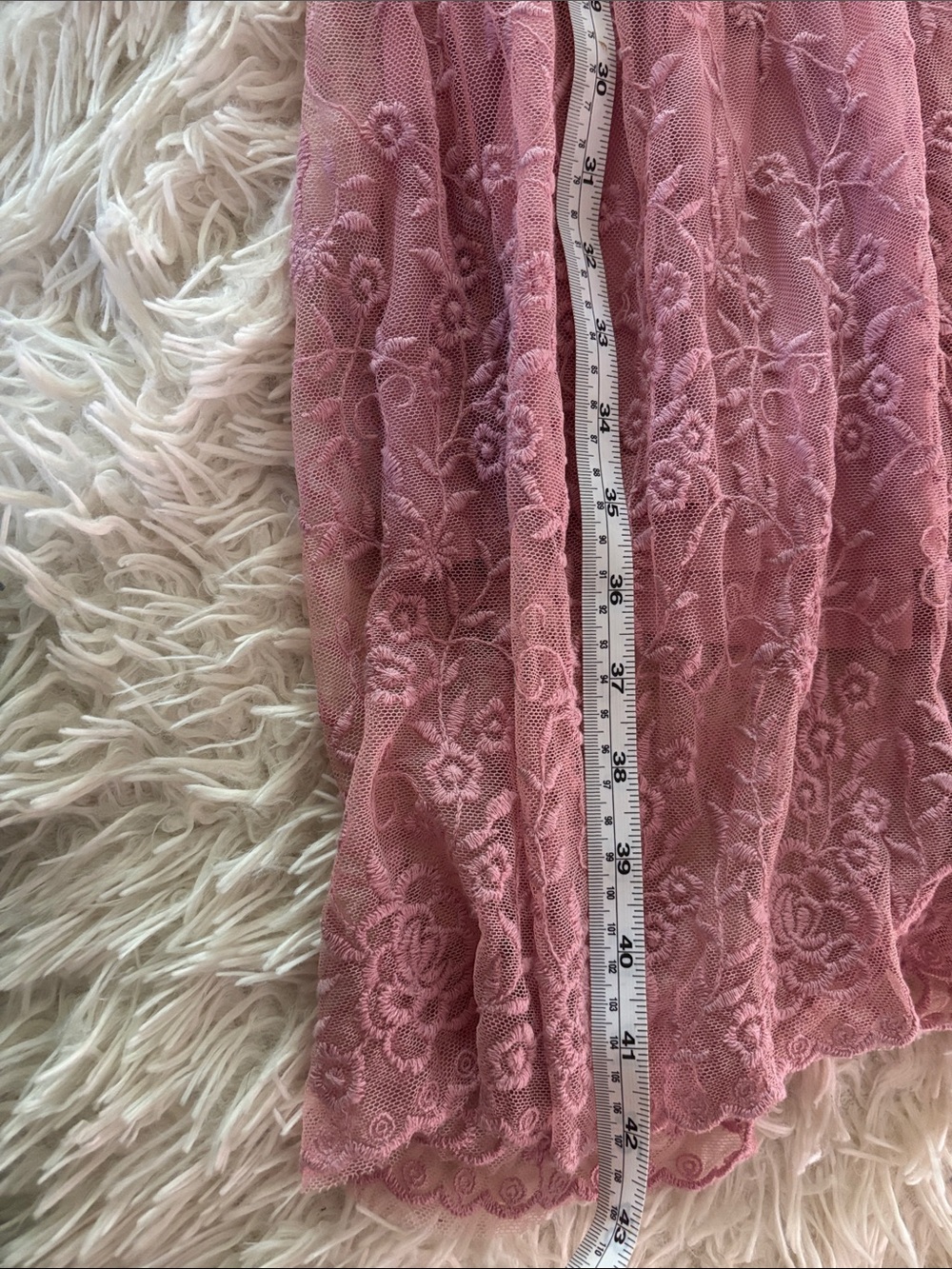 Sundance Pink Floral Lace Tank Dress - Picture 8 of 8